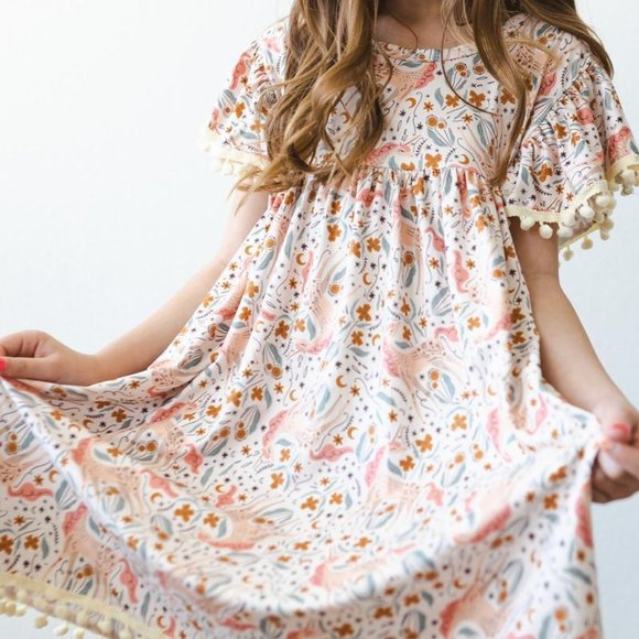 Mila & Rose Unicorn Soiree Pom Pom Dress - Picture 3 of 5
